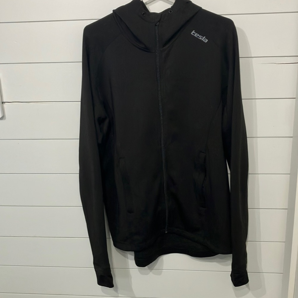 Tesla Men's Performance Long Sleeve Training Full-Zip Hoodie